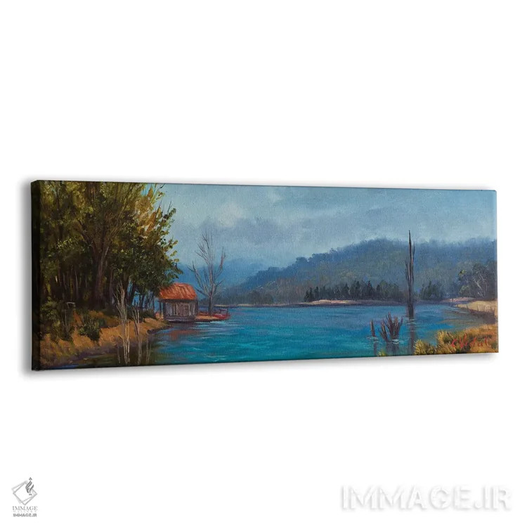 تابلو یک پیادهروی عصرگاهی نزدیک دریاچه جنداباین اثر کریستوفر ویدال - نمای پرسپکتیو محصول