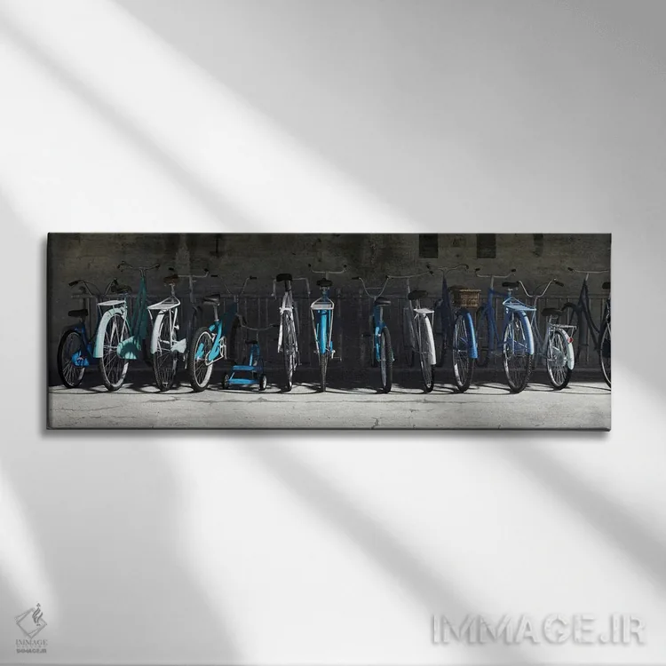 تابلو غمگینی جای دوچرخه اثر سینتیا دکر - نمای روبهرو روی دیوار