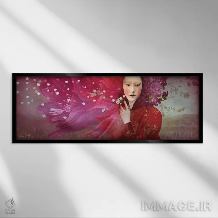 تابلو عناصر اثر کاترین ولز-استاین (هنرمند فتومانتیج آلمانی) - نمای قابدار مشکی