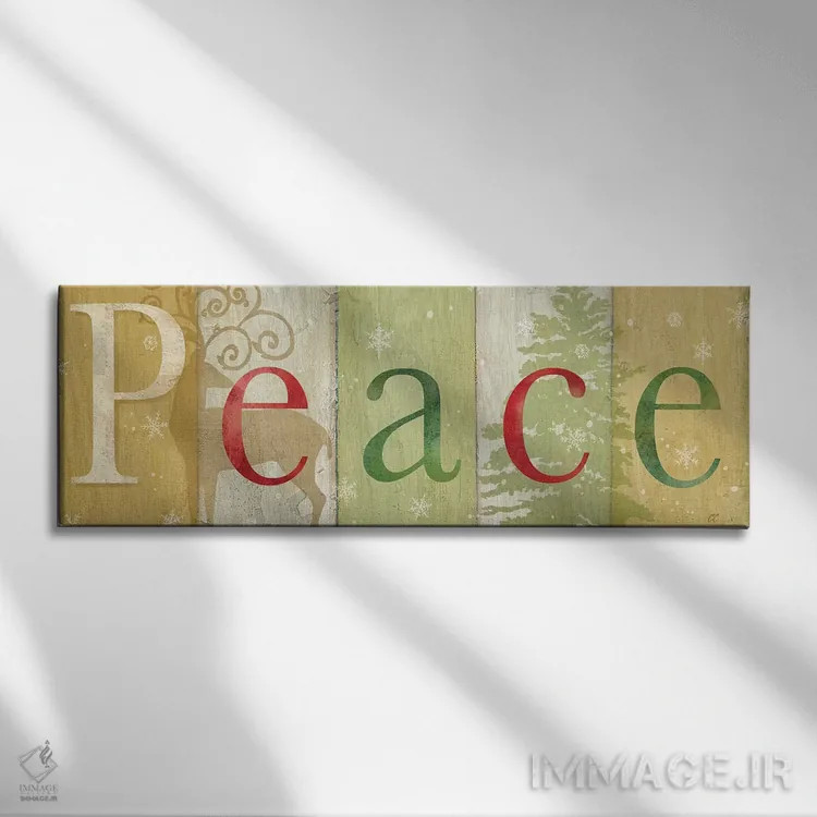 تابلو تابلوی روستایی صلح دو اثر سینتیا کولتر - نمای روبهرو روی دیوار