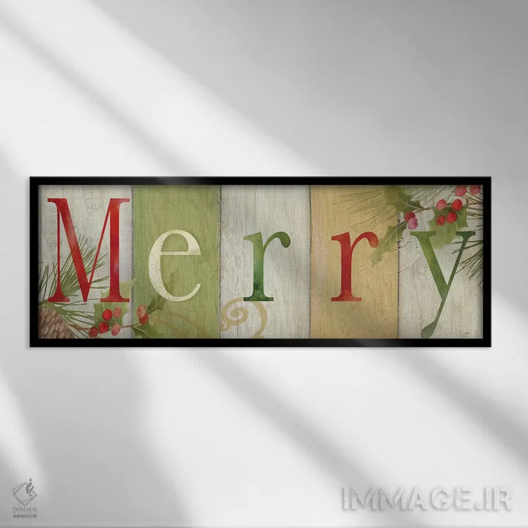 تابلو تابلوی روستایی شاد یک اثر سینتیا کولتر - نمای قابدار مشکی