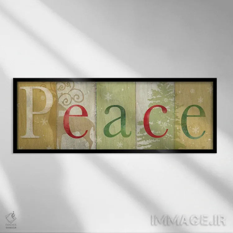 تابلو تابلوی روستایی صلح دو اثر سینتیا کولتر - نمای قابدار مشکی