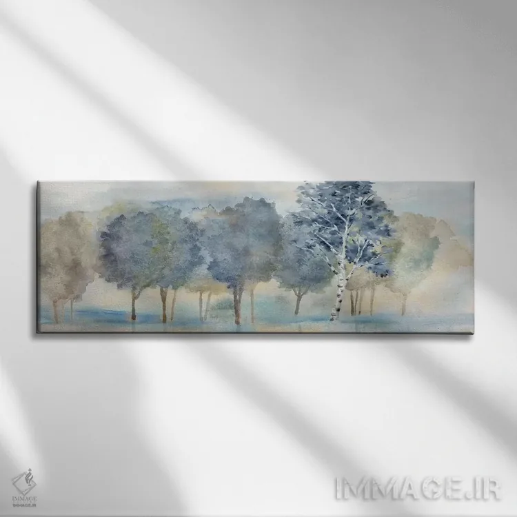 تابلو پنل انعکاس درختان اثر سینتیا کولتر - نمای روبهرو روی دیوار