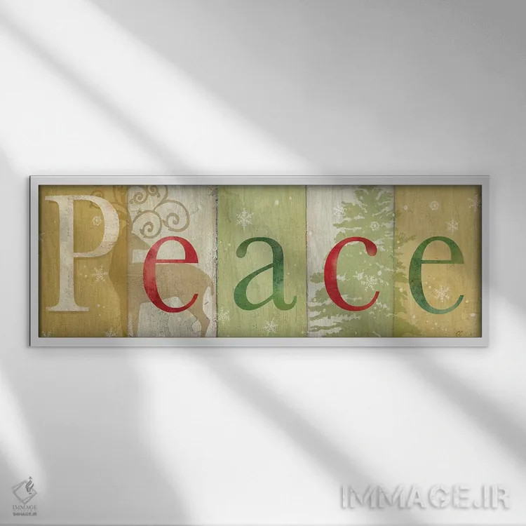 تابلو تابلوی روستایی صلح دو اثر سینتیا کولتر - نمای قابدار سفید