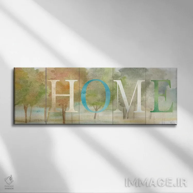 تابلو تابلوی منظره روستایی خانه اثر سینتیا کولتر - نمای روبهرو روی دیوار