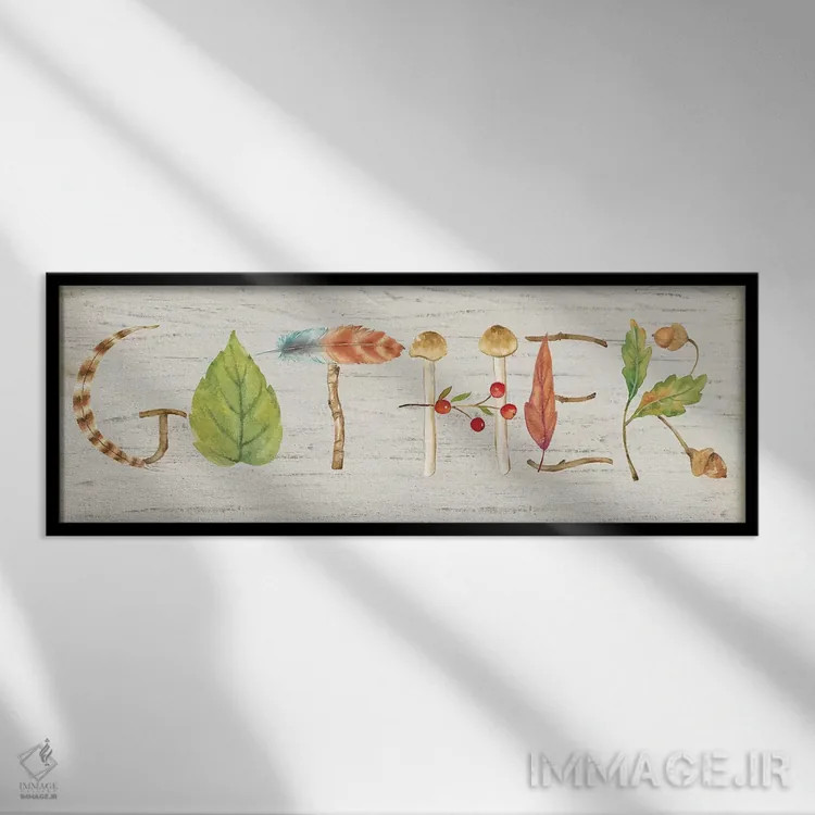 تابلو تابلوی چوبی جمعآوری اثر سینتیا کولتر - نمای قابدار مشکی