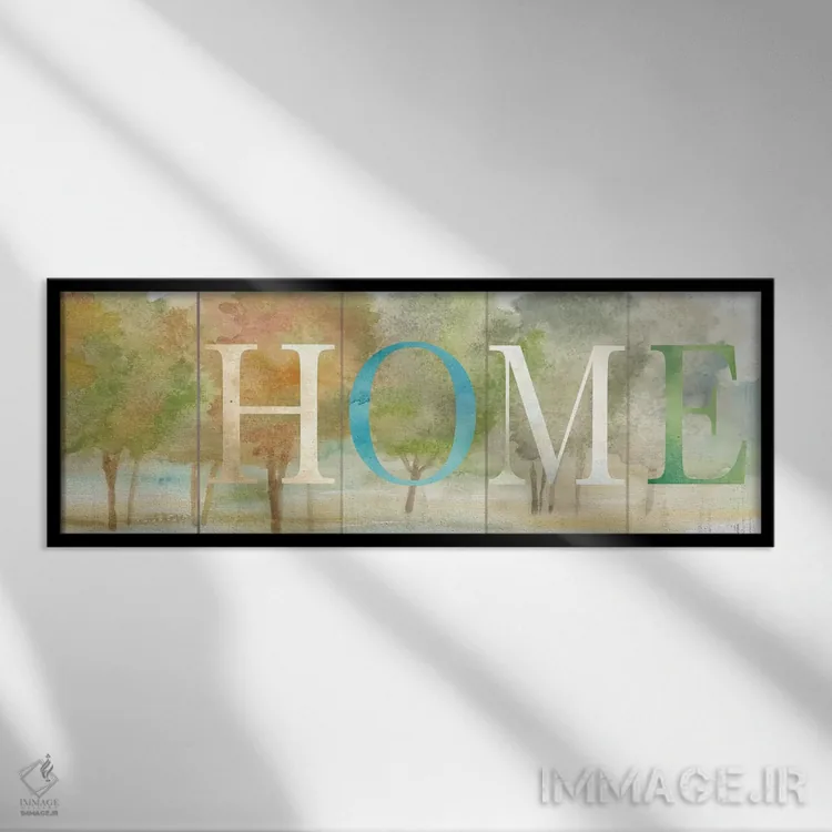 تابلو تابلوی منظره روستایی خانه اثر سینتیا کولتر - نمای قابدار مشکی