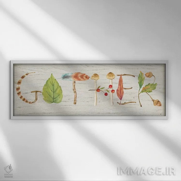 تابلو تابلوی چوبی جمعآوری اثر سینتیا کولتر - نمای قابدار سفید