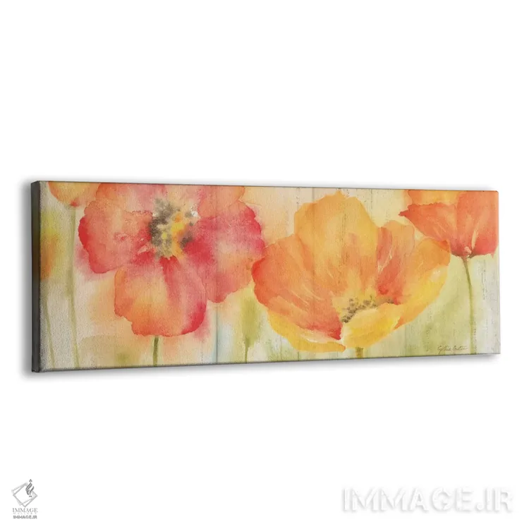 تابلو تخته گلزار شقایق ادویهای اثر سینتیا کولتر - نمای پرسپکتیو محصول