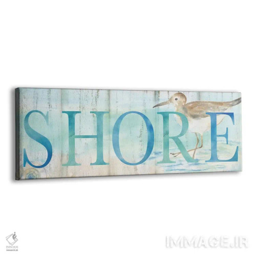 تابلو تابلوی ساندپایپر ساحلی اثر سینتیا کولتر - نمای پرسپکتیو محصول