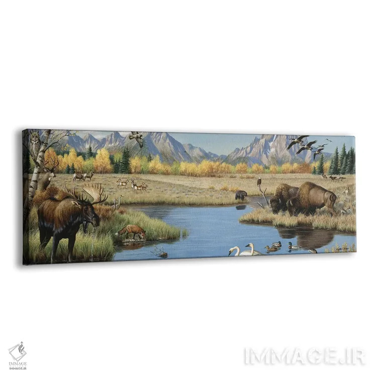 تابلو صحنهٔ دره اثر سنتی فیشر - نمای پرسپکتیو محصول