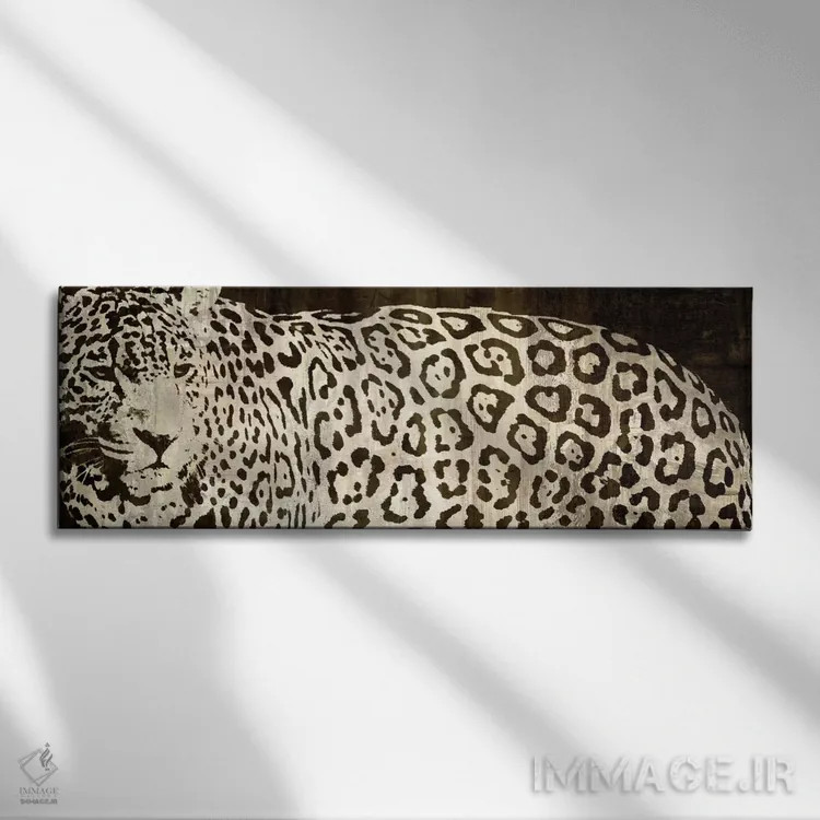 تابلو روبرویی با پلنگ اثر دارن دیویسون - نمای روبهرو روی دیوار