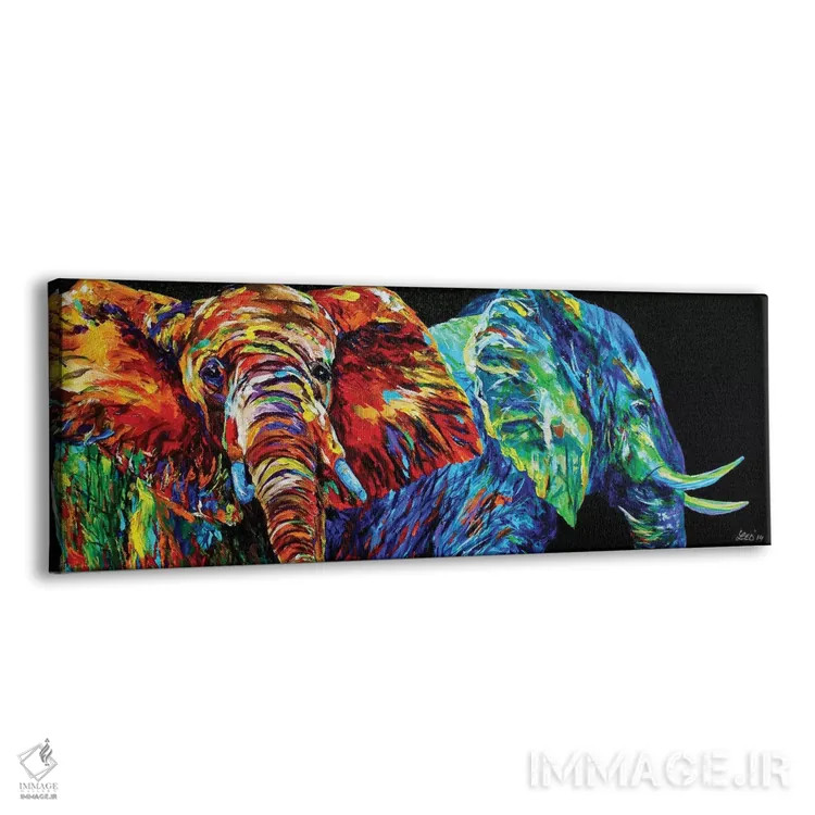 تابلو آتش و باران اثر لیندزی دال - نمای پرسپکتیو محصول