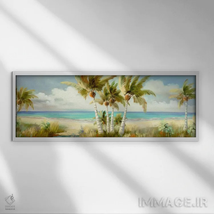 تابلو استوایی ۱۲ - نمای قابدار سفید