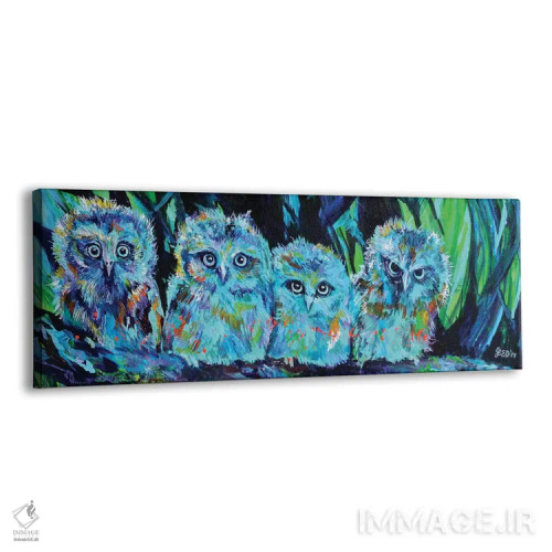 تابلو غم جغد کوچولو (بچه جغد) اثر لیندزی دال - نمای پرسپکتیو محصول