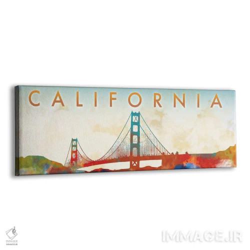 تابلو پل گلدنگیت کالیفرنیا اثر دن منیلی - نمای پرسپکتیو محصول