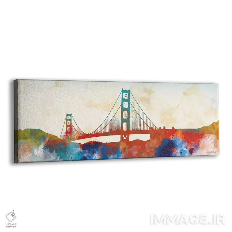 تابلو پل گلدنگیت اثر دن منیلی - نمای پرسپکتیو محصول