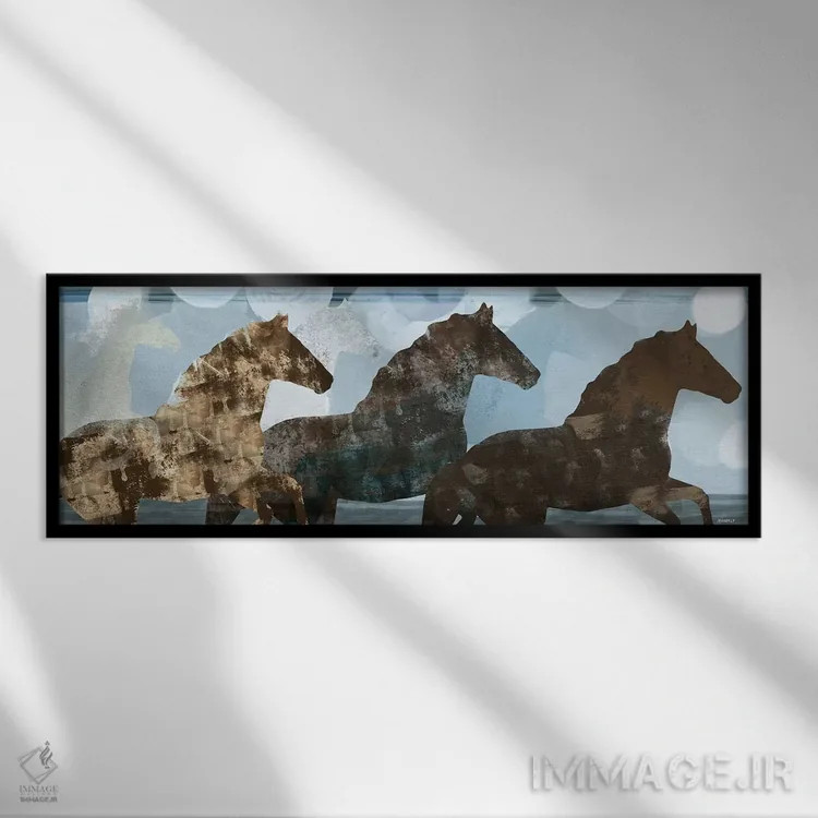 تابلو روح پرشور II اثر دن منیلی - نمای قابدار مشکی