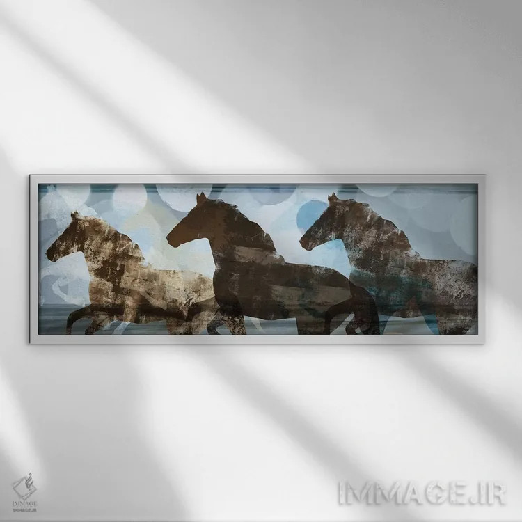 تابلو روح پرشور I اثر دن منیلی - نمای قابدار سفید