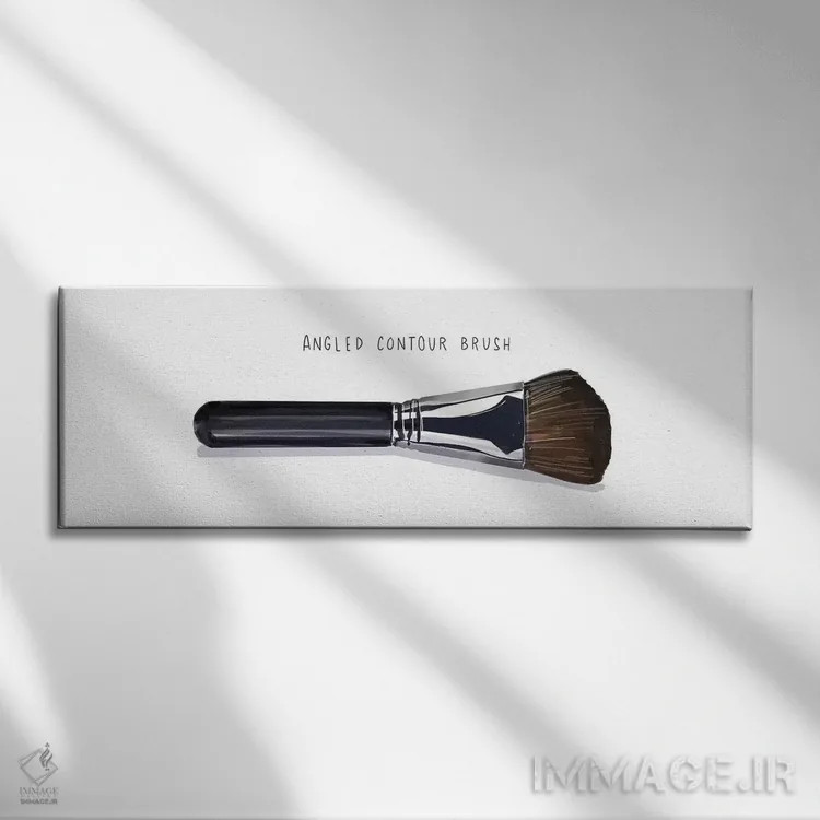 تابلو قلمموی زاویهدار کانتور اثر امبر دی - نمای روبهرو روی دیوار