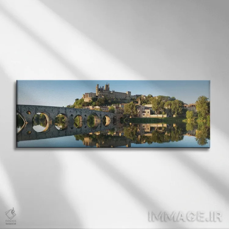 تابلو کلیسای بزیه لانگدوک ۱۵ اثر دیوید کلاپ - نمای روبهرو روی دیوار