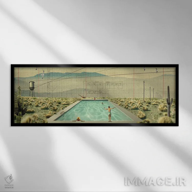 تابلو واحههای مصنوعی اثر دیبی واترمن - نمای قابدار مشکی