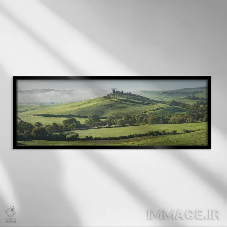 تابلو بگنو ویگنونی توسکانی ۵ اثر دیوید کلاپ - نمای قابدار مشکی