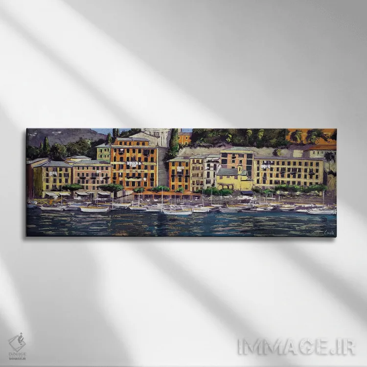 تابلو سانتا مارگاریتا لیگوره (ایتالیا) اثر دنیلا کورالو - نمای روبهرو روی دیوار