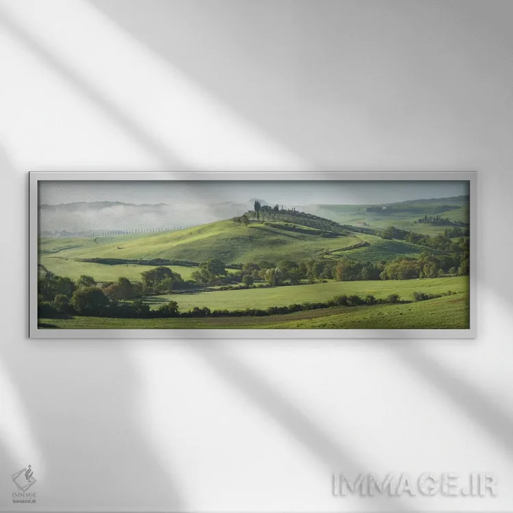 تابلو بگنو ویگنونی توسکانی ۵ اثر دیوید کلاپ - نمای قابدار سفید