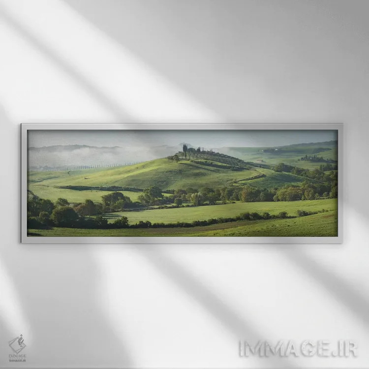 تابلو بگنو ویگنونی توسکانی ۵ اثر دیوید کلاپ - نمای قابدار سفید