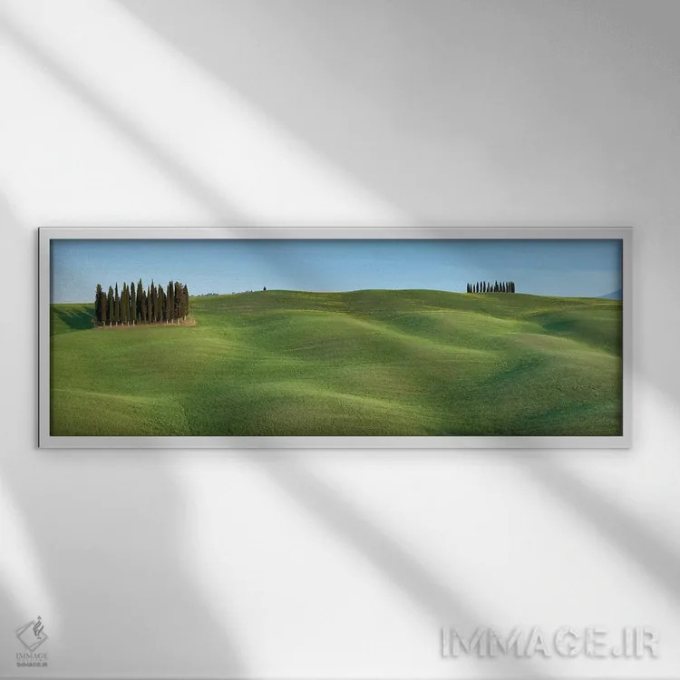 تابلو دسته توسکانی ۱ اثر دیوید کلاپ - نمای قابدار سفید