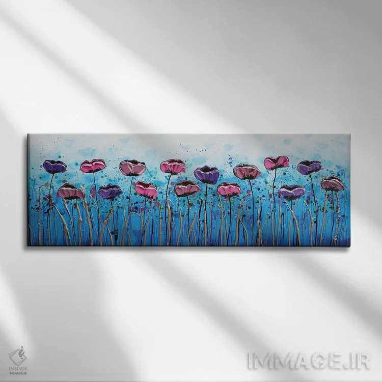 تابلو رقص گلها اثر آماندا داگ - نمای روبهرو روی دیوار