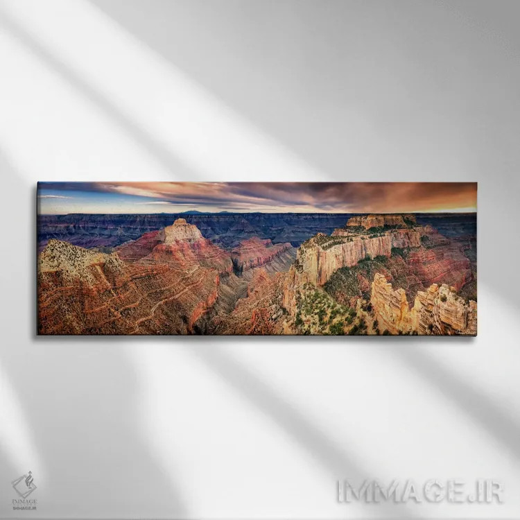 تابلو نمای دره XII اثر دیوید دروست - نمای روبهرو روی دیوار