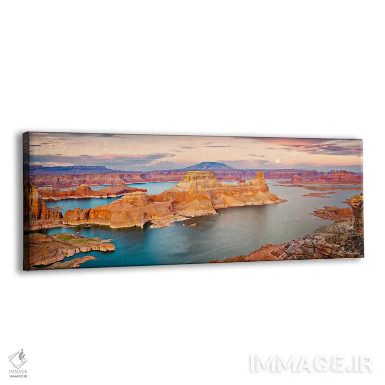 تابلو نمای درهٔ دریاچه III اثر دیوید دروست - نمای پرسپکتیو محصول