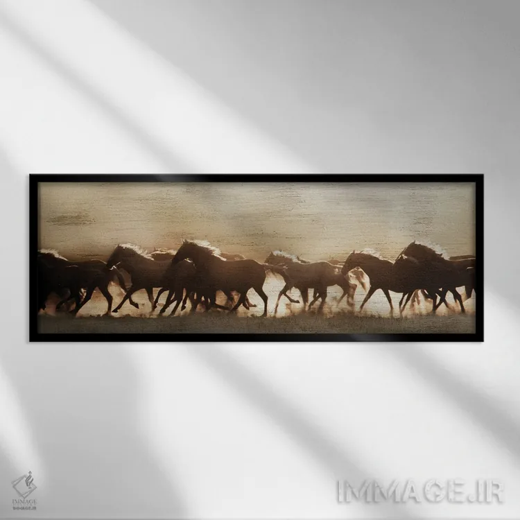 تابلو گردوخاک مرز غربی (استمپید) اثر دانیتا دلیمنت - نمای قابدار مشکی