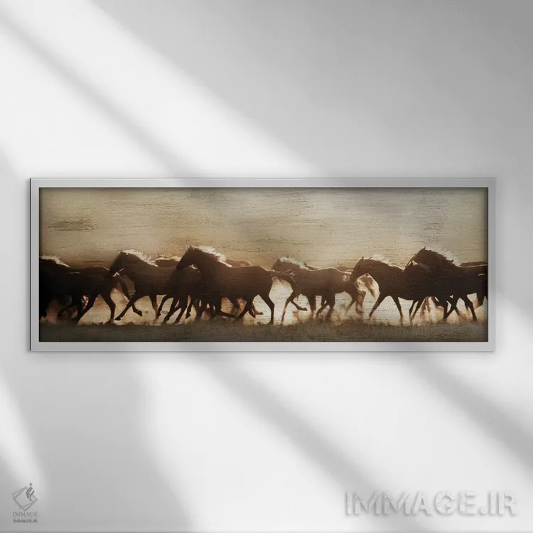 تابلو گردوخاک مرز غربی (استمپید) اثر دانیتا دلیمنت - نمای قابدار سفید