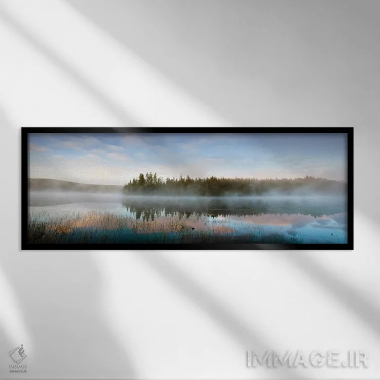 تابلو ورودی شرقی سحرگاهی اثر دانیتا دلیمنت - نمای قابدار مشکی