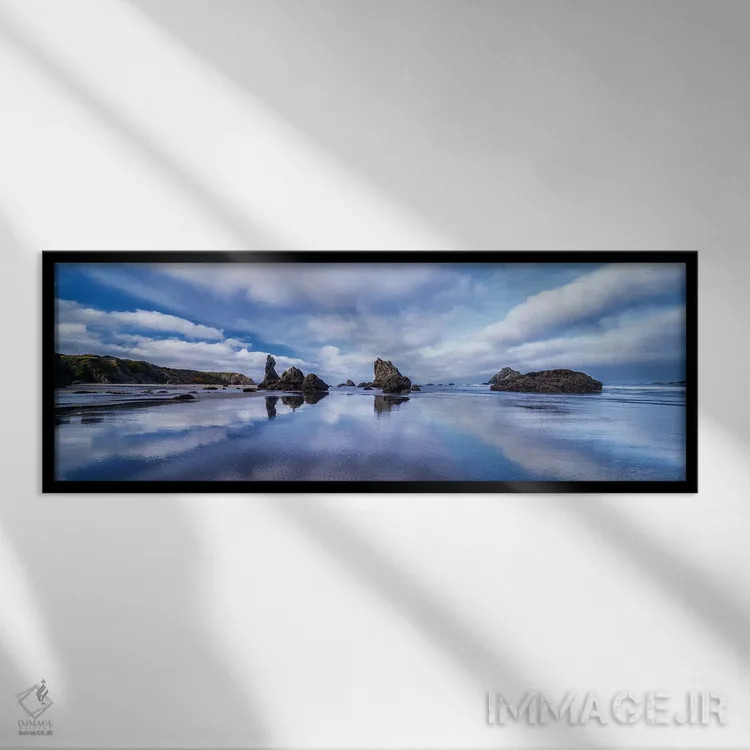 تابلو جزر و مد پایین یازدهم اثر دنیس فراتس - نمای قابدار مشکی