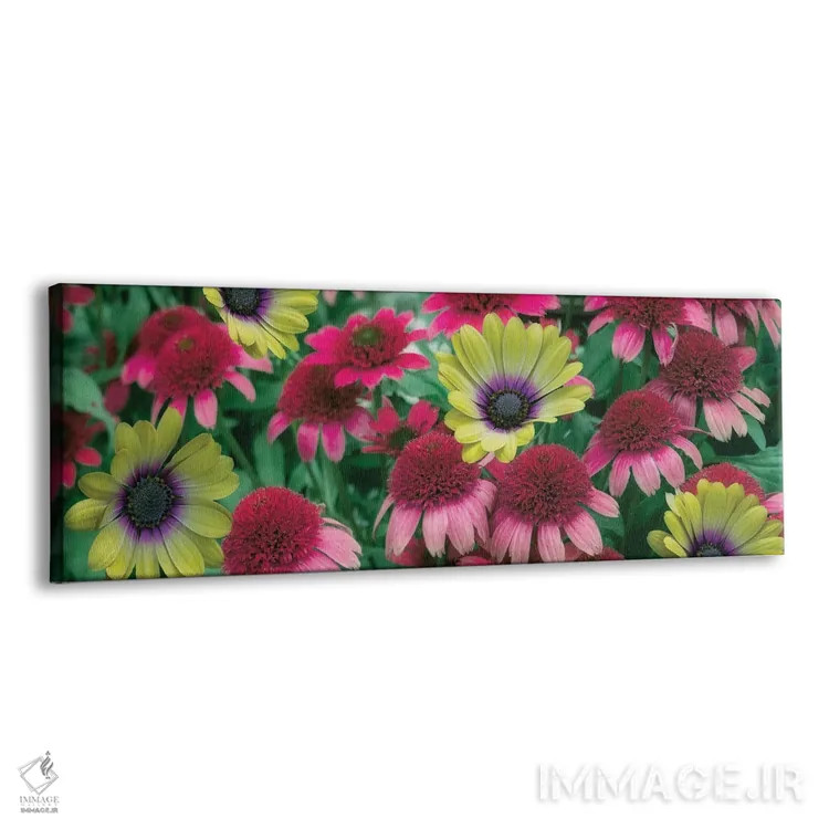 تابلو گلهای مخلوط پانورامایی اثر دنیس فراتس - نمای پرسپکتیو محصول