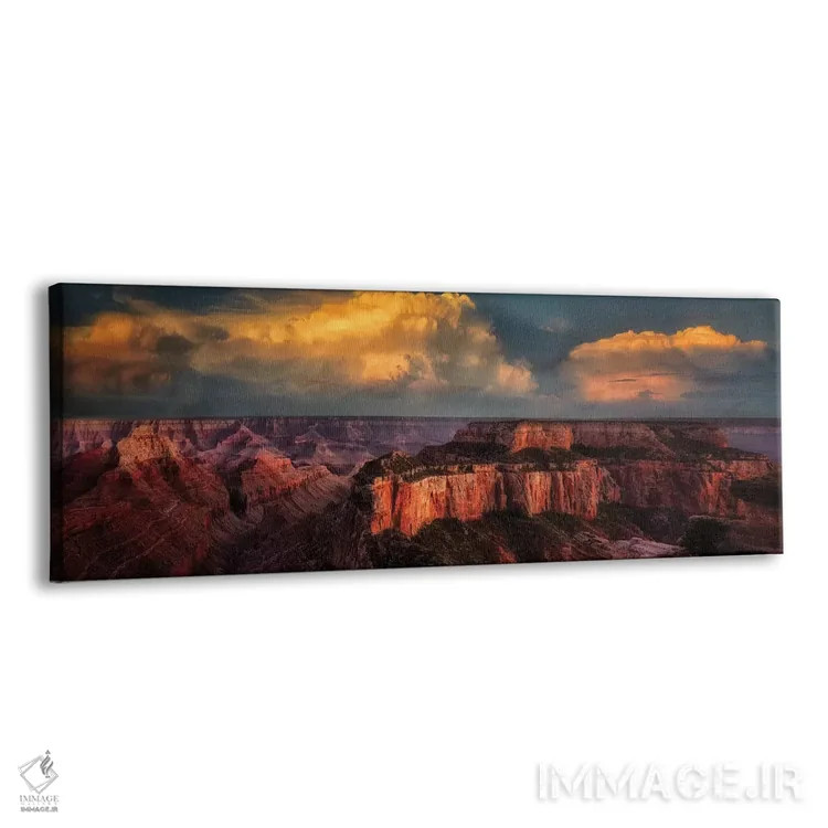 تابلو غروب گرند کنیون پنج اثر دنیس فراتس - نمای پرسپکتیو محصول