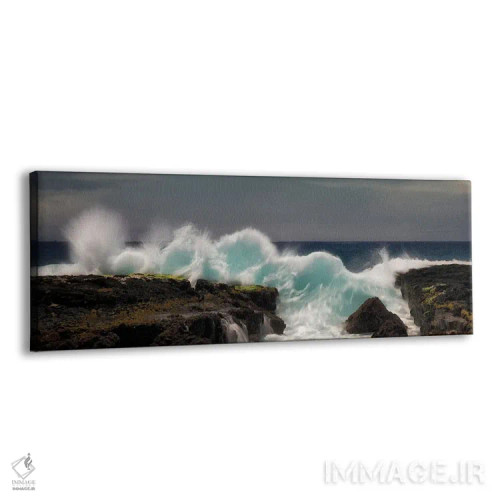 تابلو پانورامای امواج کوبنده اثر دنیس فراتس - نمای پرسپکتیو محصول