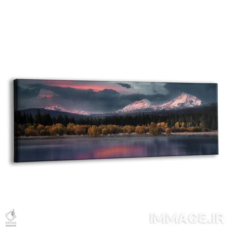 تابلو پانورامای طلوع قلههای سیسترز (کوهستان) اثر دنیس فراتس - نمای پرسپکتیو محصول