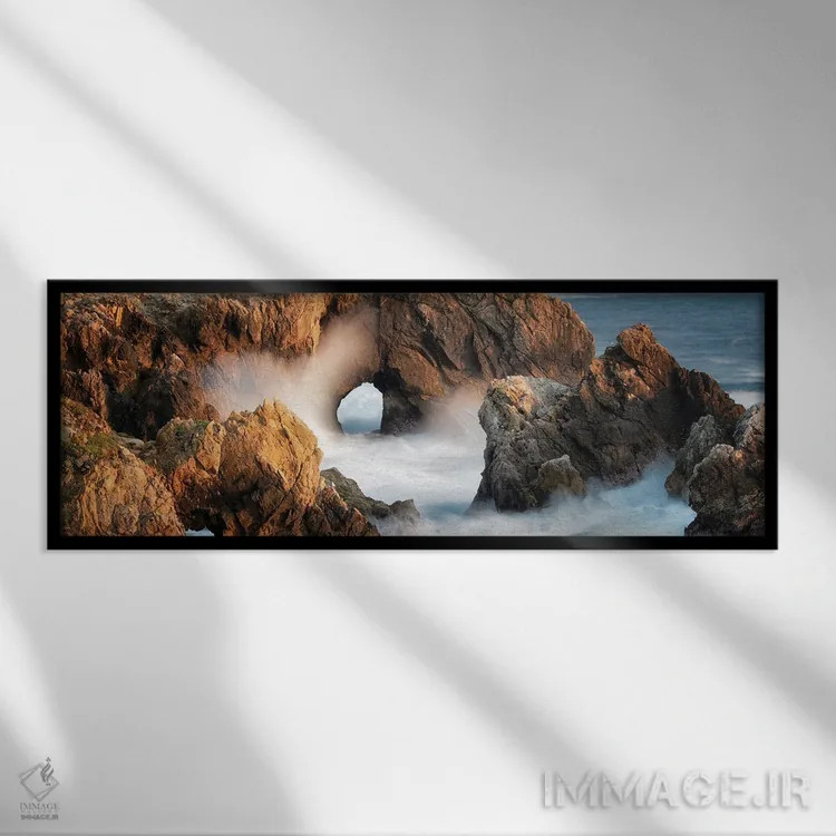 تابلو پانورامای طاق دریایی اثر دنیس فراتس - نمای قابدار مشکی