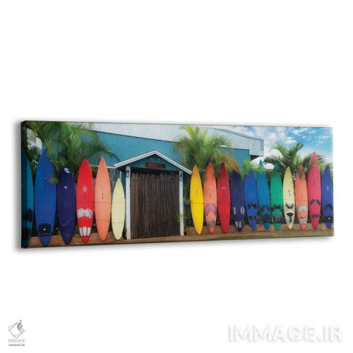 تابلو پانورامای تختهموج اثر دنیس فراتس - نمای پرسپکتیو محصول