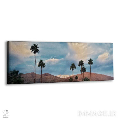 تابلو بارش برف در بیابان نخل VI اثر دنیس فراتس - نمای پرسپکتیو محصول