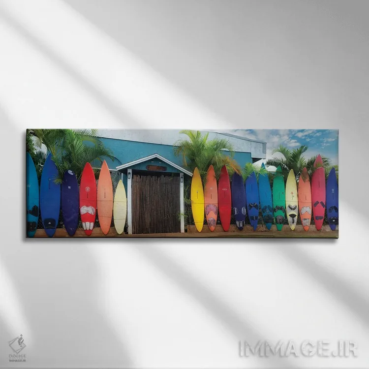 تابلو پانورامای تختهموج اثر دنیس فراتس - نمای روبهرو روی دیوار