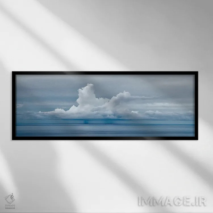 تابلو طوفان گرمسیری اثر دنیس فراتس - نمای قابدار مشکی