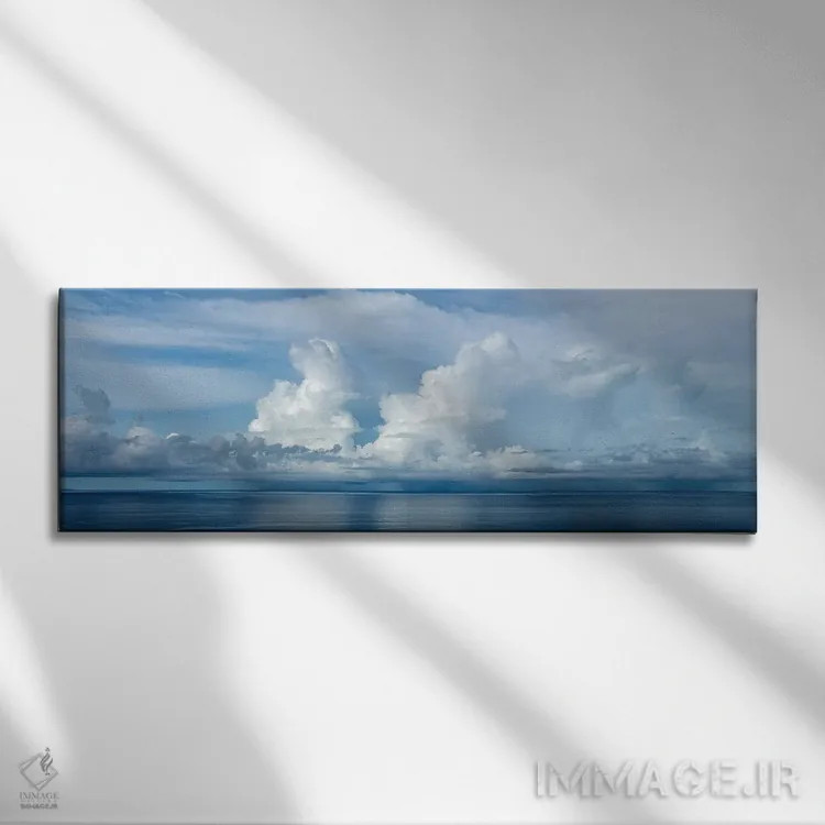 تابلو طوفان گرمسیری II اثر دنیس فراتس - نمای روبهرو روی دیوار