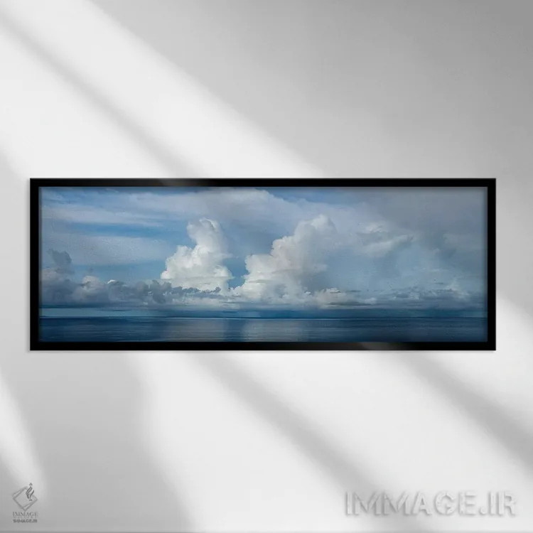 تابلو طوفان گرمسیری II اثر دنیس فراتس - نمای قابدار مشکی