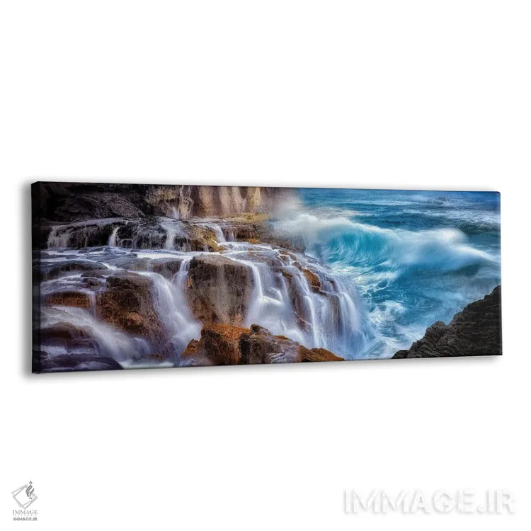 تابلو آبشار موجی اثر دنیس فراتس - نمای پرسپکتیو محصول